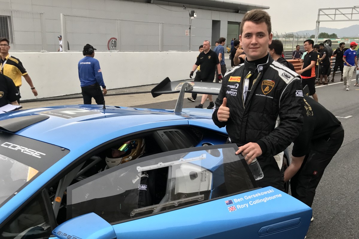 OUTSTANDING START TO LAMBORGHINI SUPER TROFEO ASIA FOR ROOKIE COLLINGBOURNE, WITH CLASS PODIUM ON DEBUT